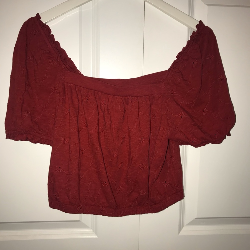 American eagle off the shoulder top